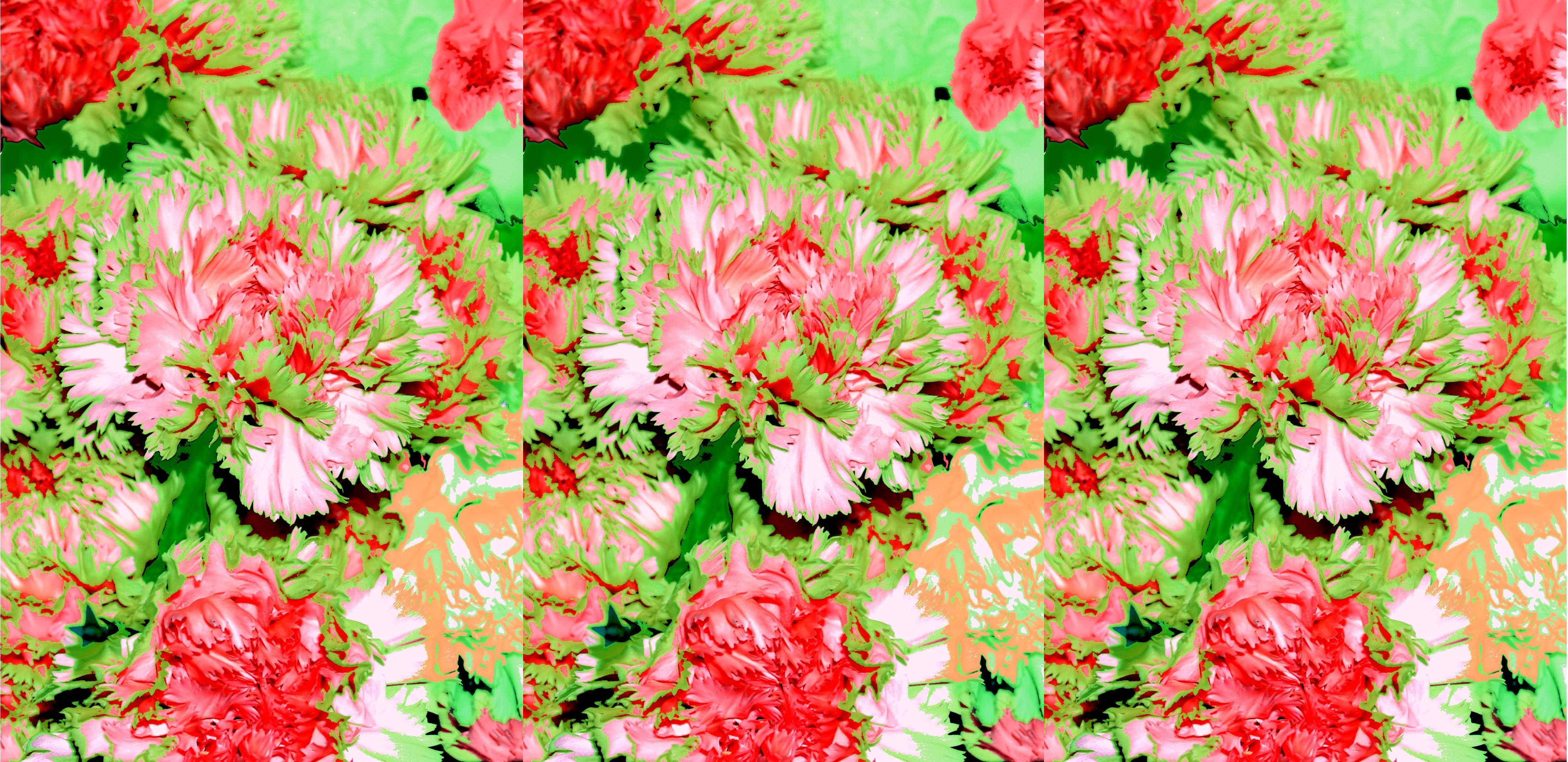 Mosaico Claveles Verde